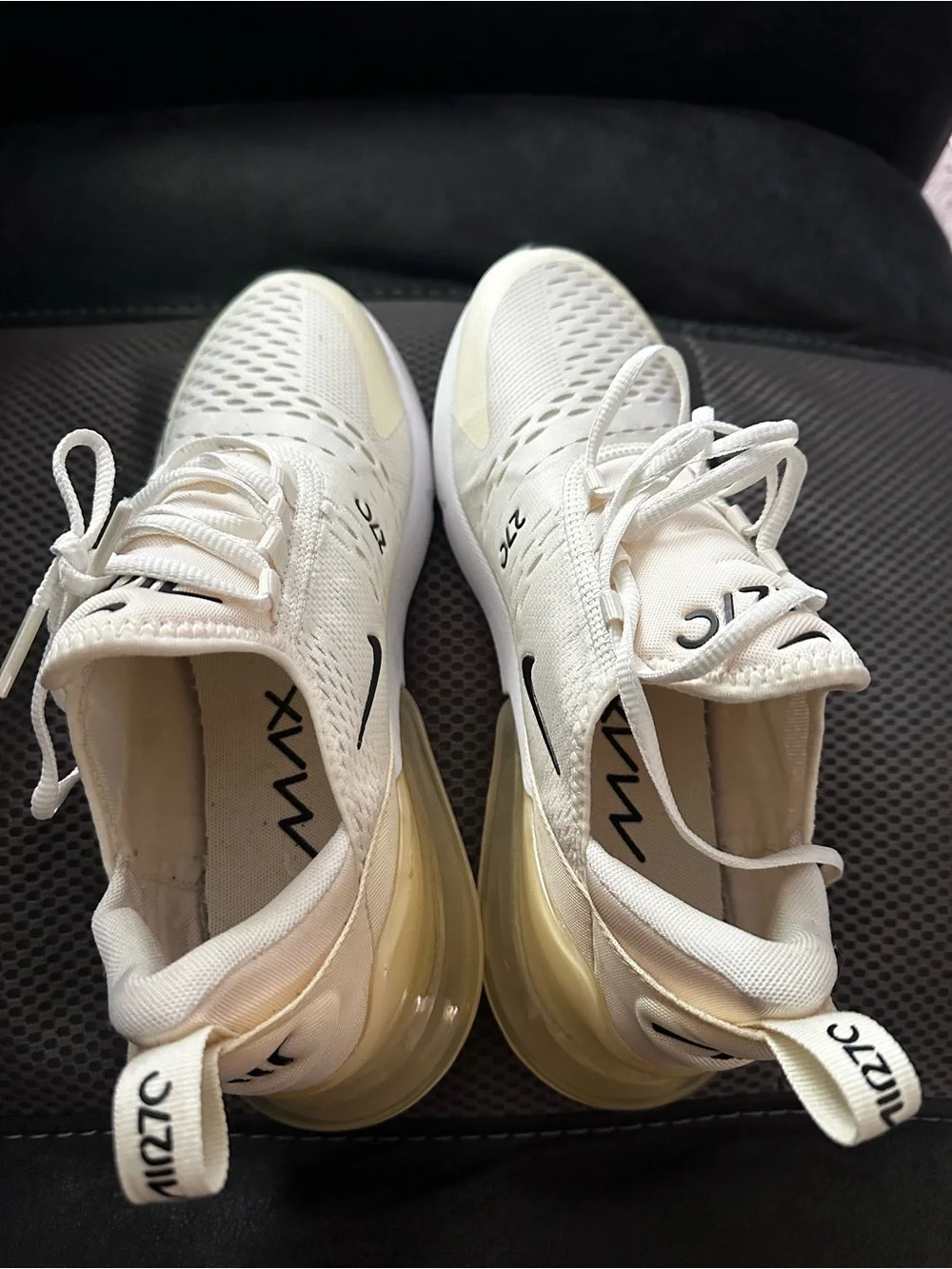Nike Cream/Yellow Air Max 270 Sneakers